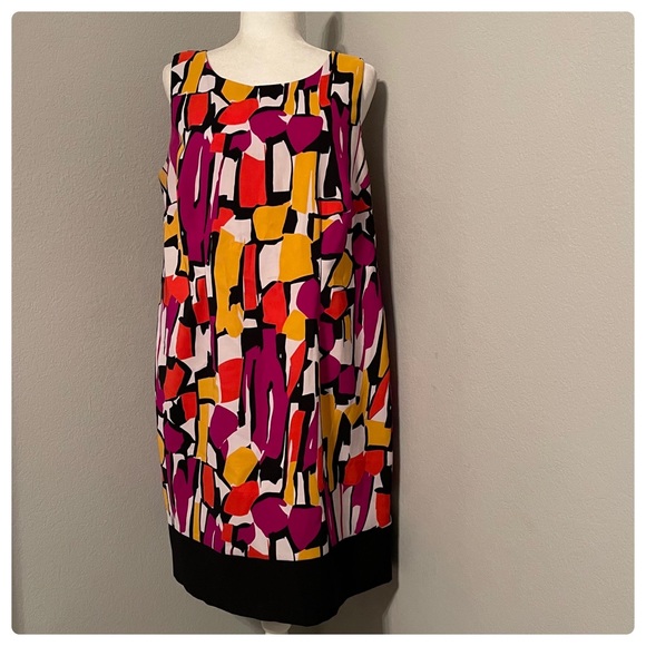 Ronni Nicole Abstract Print Midi Sheath Dress - Picture 3 of 7